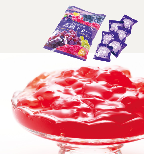 北海道葡萄蒟蒻ゼリー ミックスグレープ